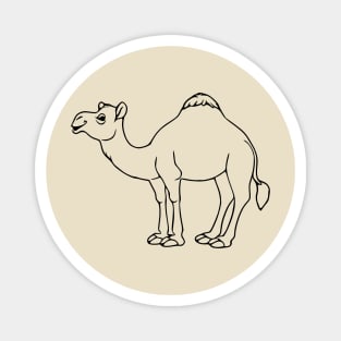 Cartoon Camel Outline Magnet